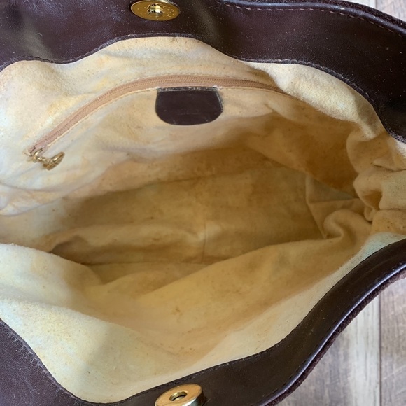 Gucci Suede Leather Vintage Brown Bamboo Arm Bag - Picture 6 of 11